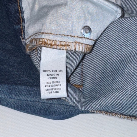 RSQ  Wide leg Jeans RSQ Button Fly Cuffed Tillys 100% Cotton Denim sz 28 - Picture 10 of 10